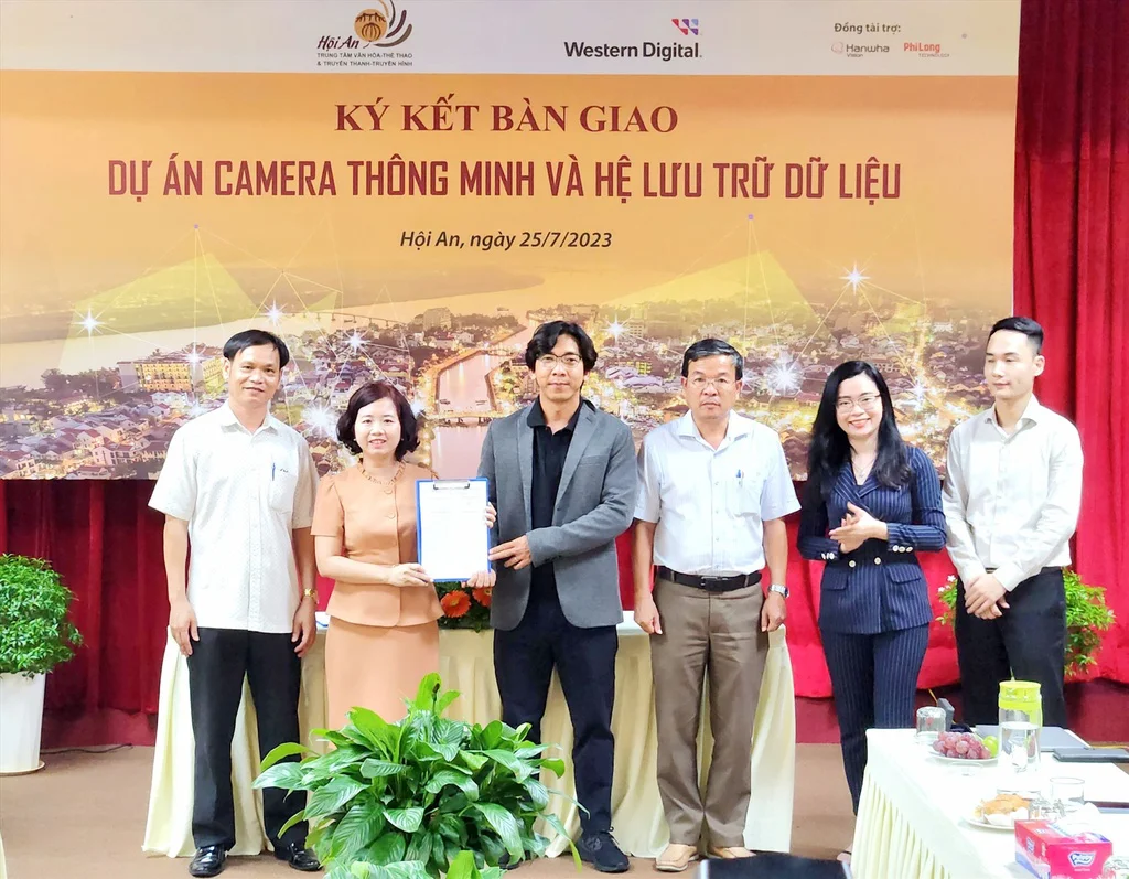 Lễ ký kết bàn giao dự án camera và hệ thống lưu trữ tại Hội An