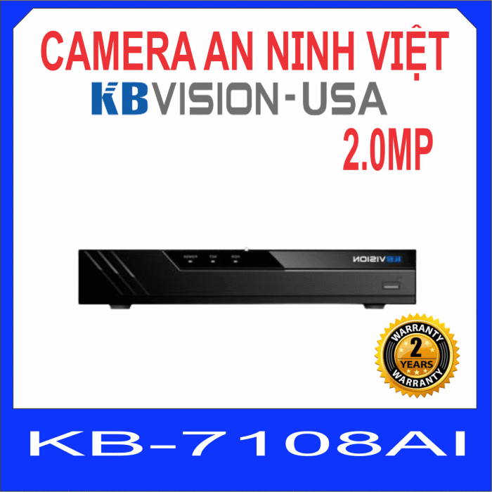 Trọn Bộ 8 camera KBVISION -2008A  ( 2.0mp )