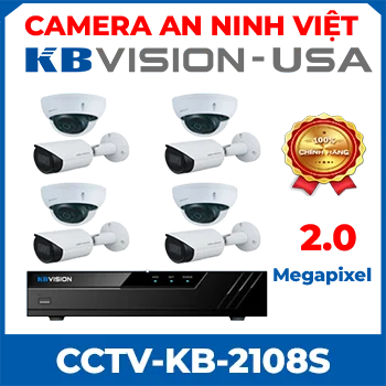 Trọn bộ camera KB-2108S Chuyên nhà xưởng, kho bãi